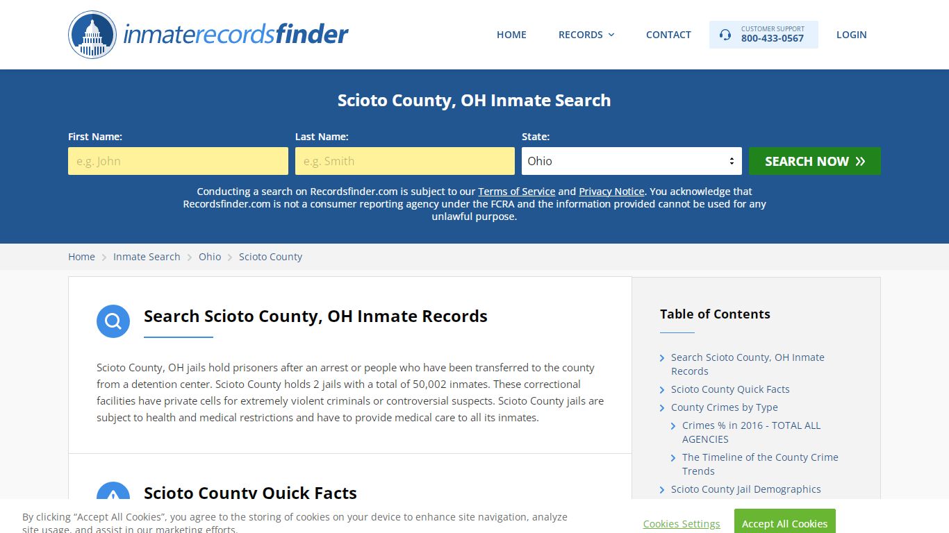 Scioto County, OH Inmate Lookup & Jail Records Online