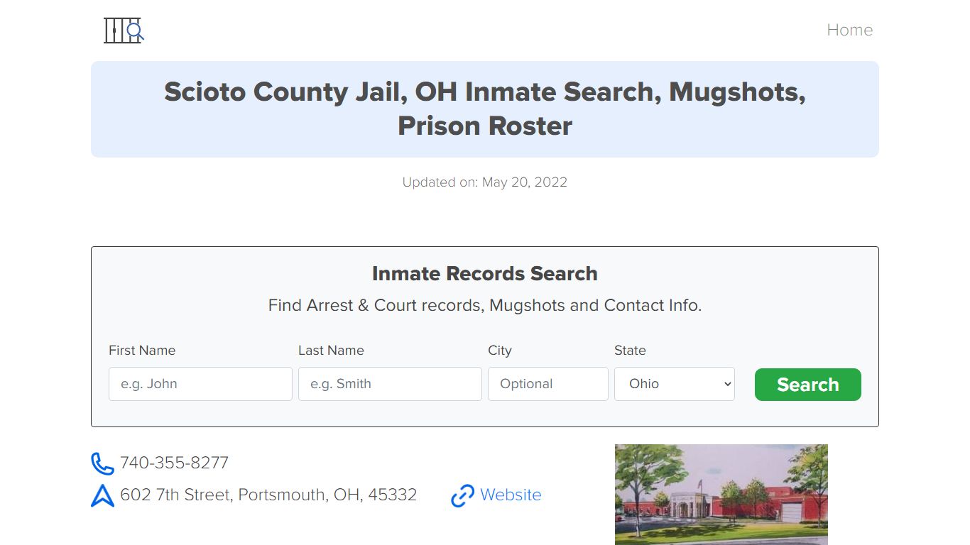 Scioto County Jail, OH Inmate Search, Mugshots, Prison ...