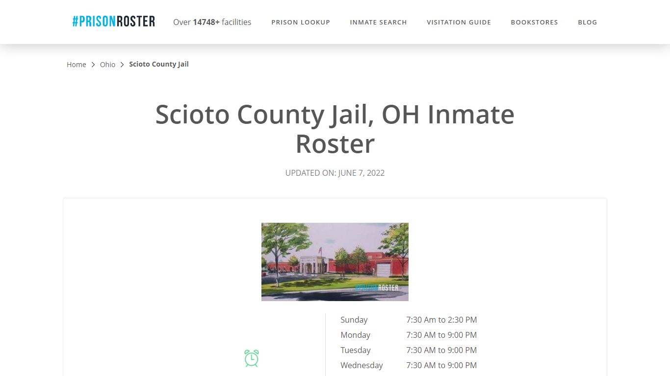 Scioto County Jail, OH Inmate Roster
